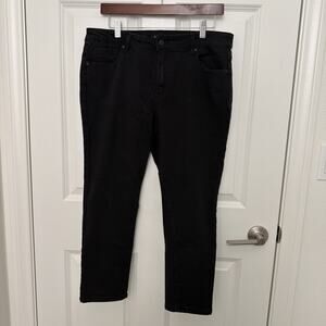 D Jeans Womens Black Skinny Stretch Denim 5 Pocket Casual Size 14